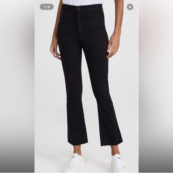 Mother the hustler‎ ankle jeans size 25 not guilty black wash - Picture 1 of 11